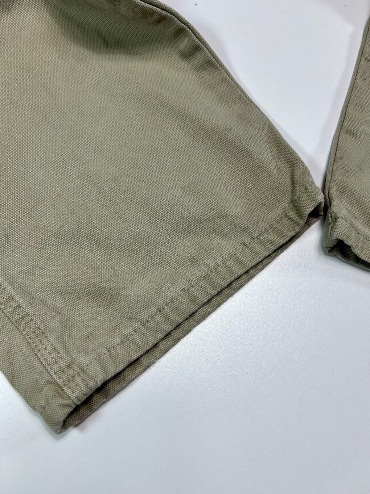 Vintage Dickies Canvas Work Wear Carpenter Pants Size 37W Tan