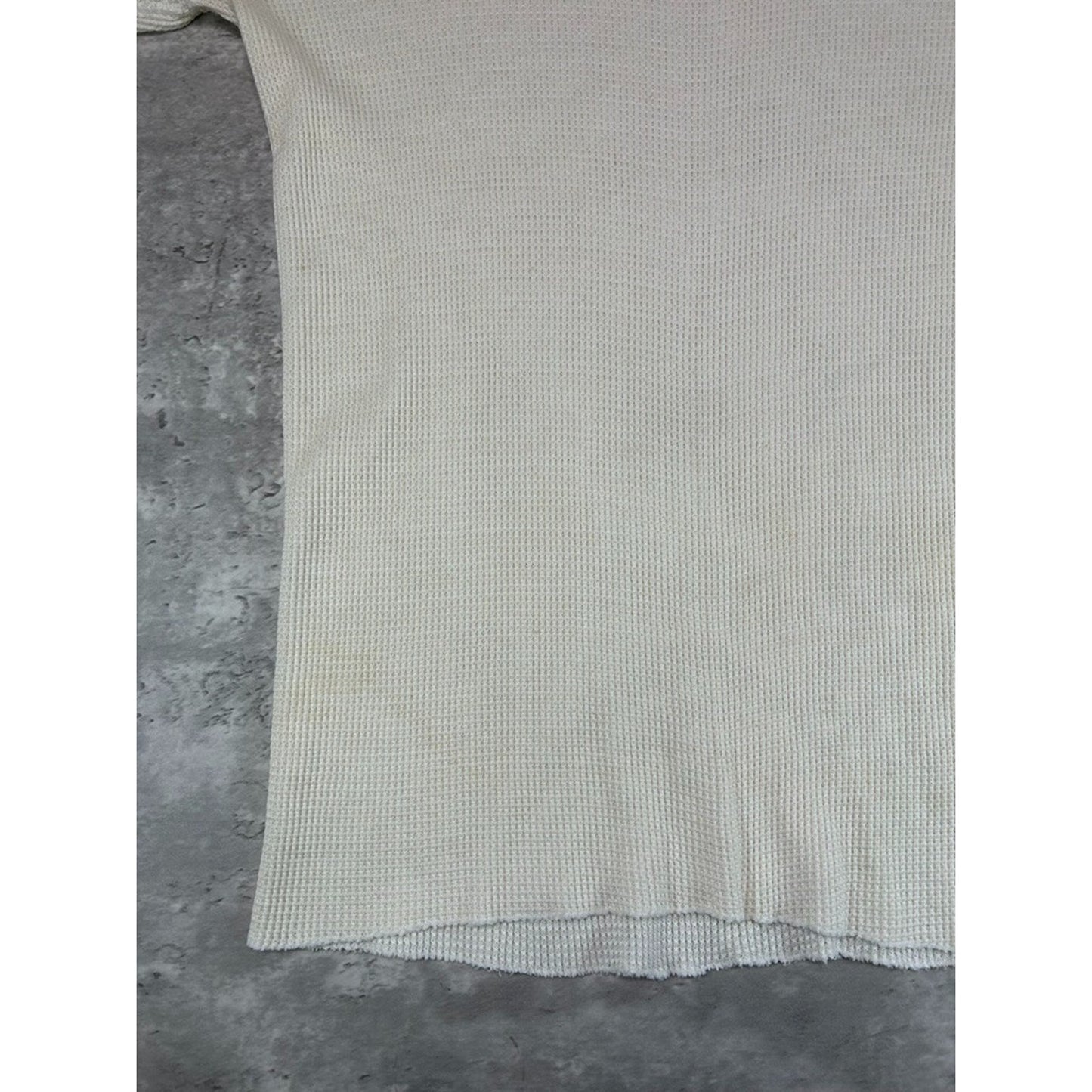 Vintage 1970s Fruit Of The Loom Thermal Print Long Sleeve T-Shirt Size XL