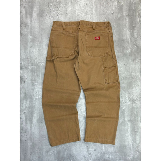 Vintage Dickies Canvas Workwear Carpenter Pants Size 35 Beige