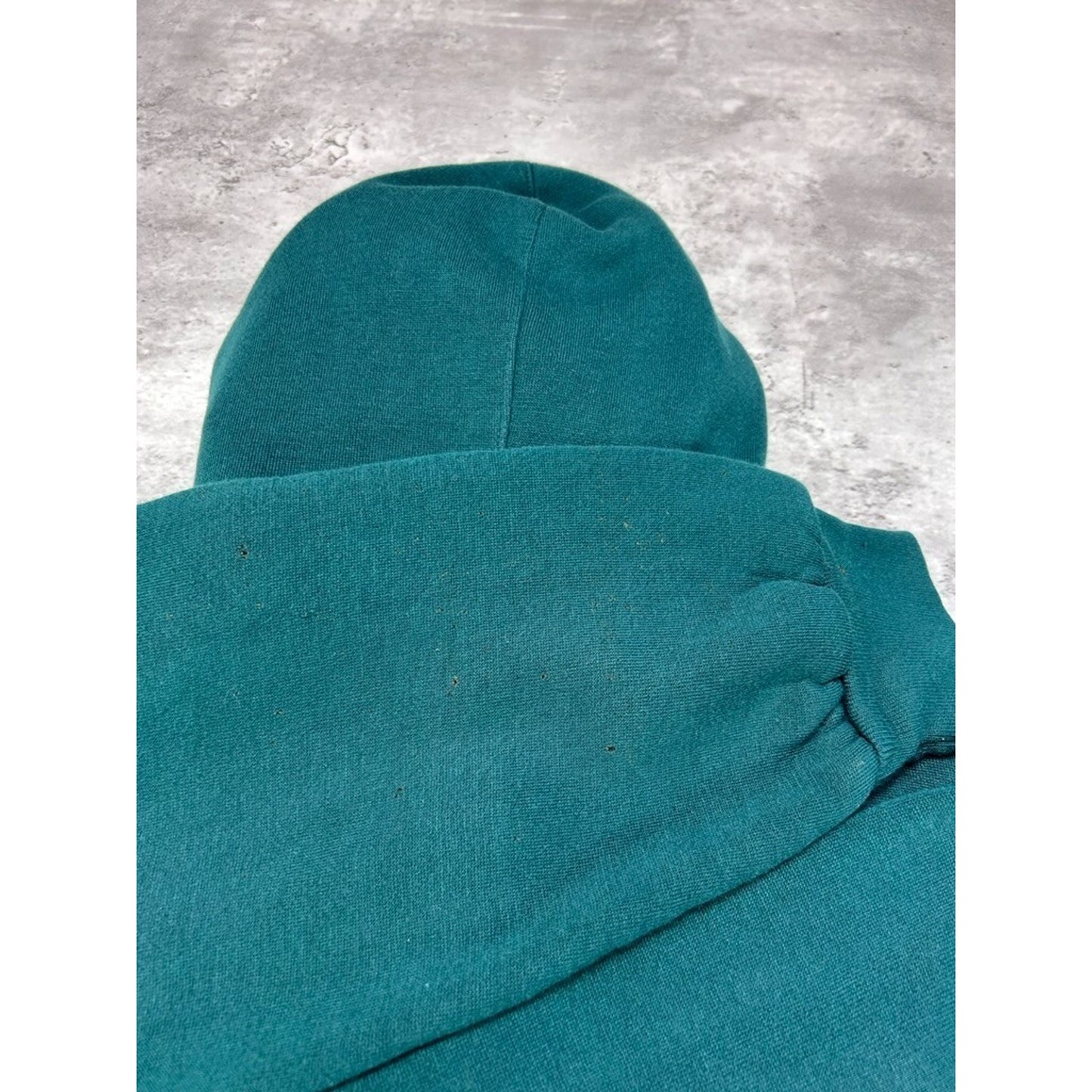 Vintage Coleman Outdoors Blank 1/4 Button Pullover Hooded Sweatshirt Size Large