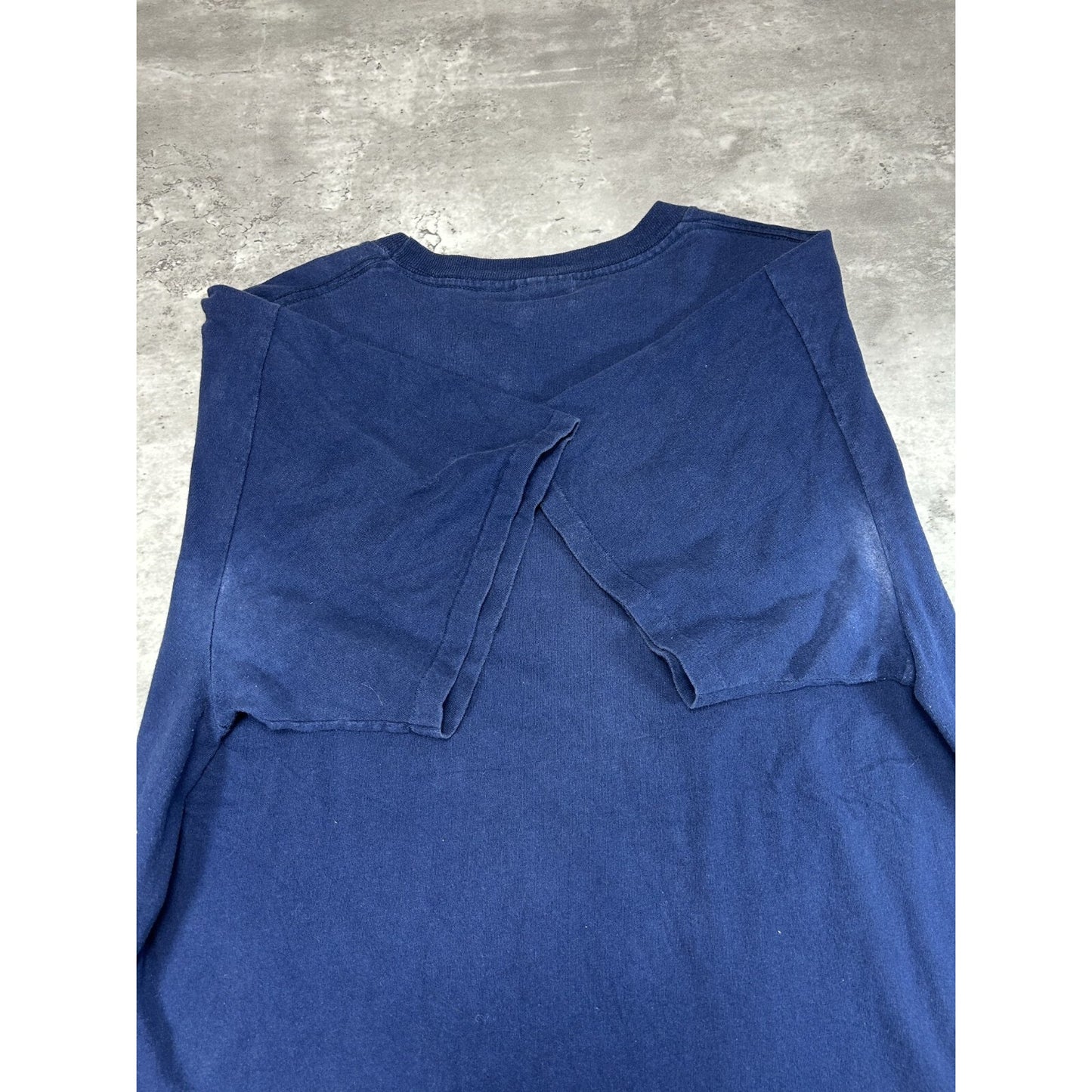 Vintage 90s Pimpercrombie And Bitch Parody Spellout T-Shirt Size XL Blue