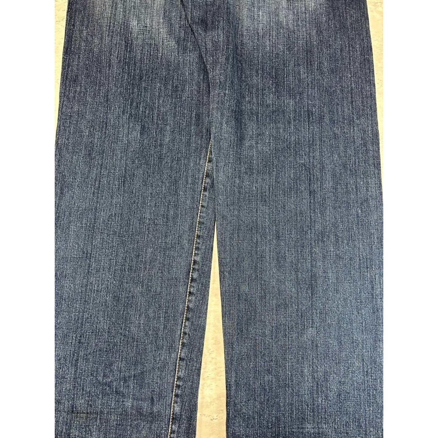 Vintage Y2K Evisu Embroidered Arches Dark Wash Denim Pants Size 40 Blue
