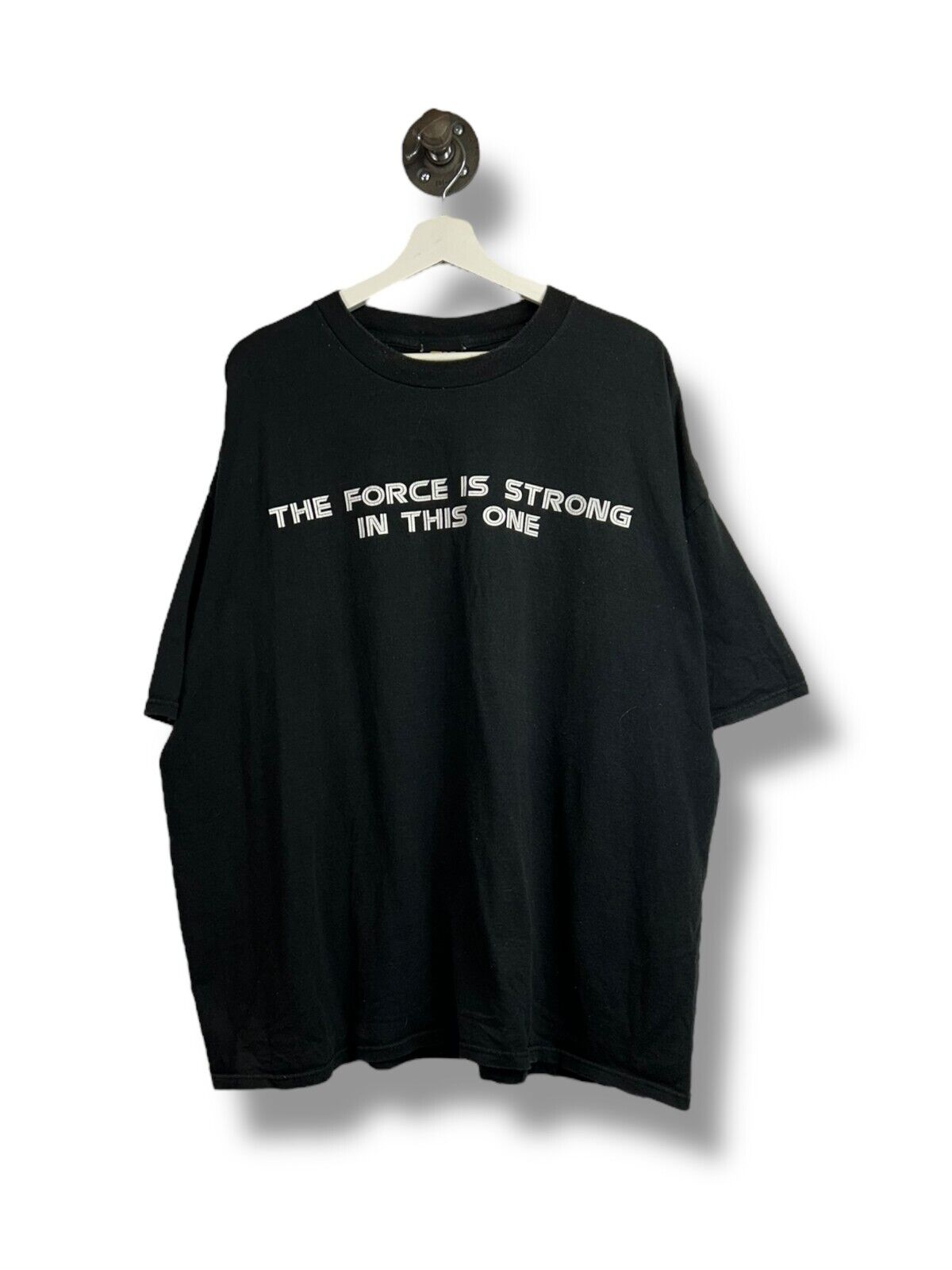 Vintage Star Wars The Force Is Strong Movie Promo Spell out T-Shirt Size XL