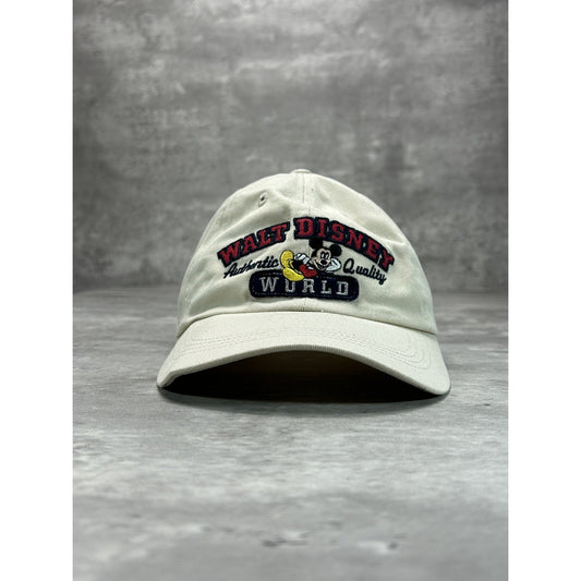 Vintage Walt Disney World Embroidered Spellout Character Strapback Hat OSFA