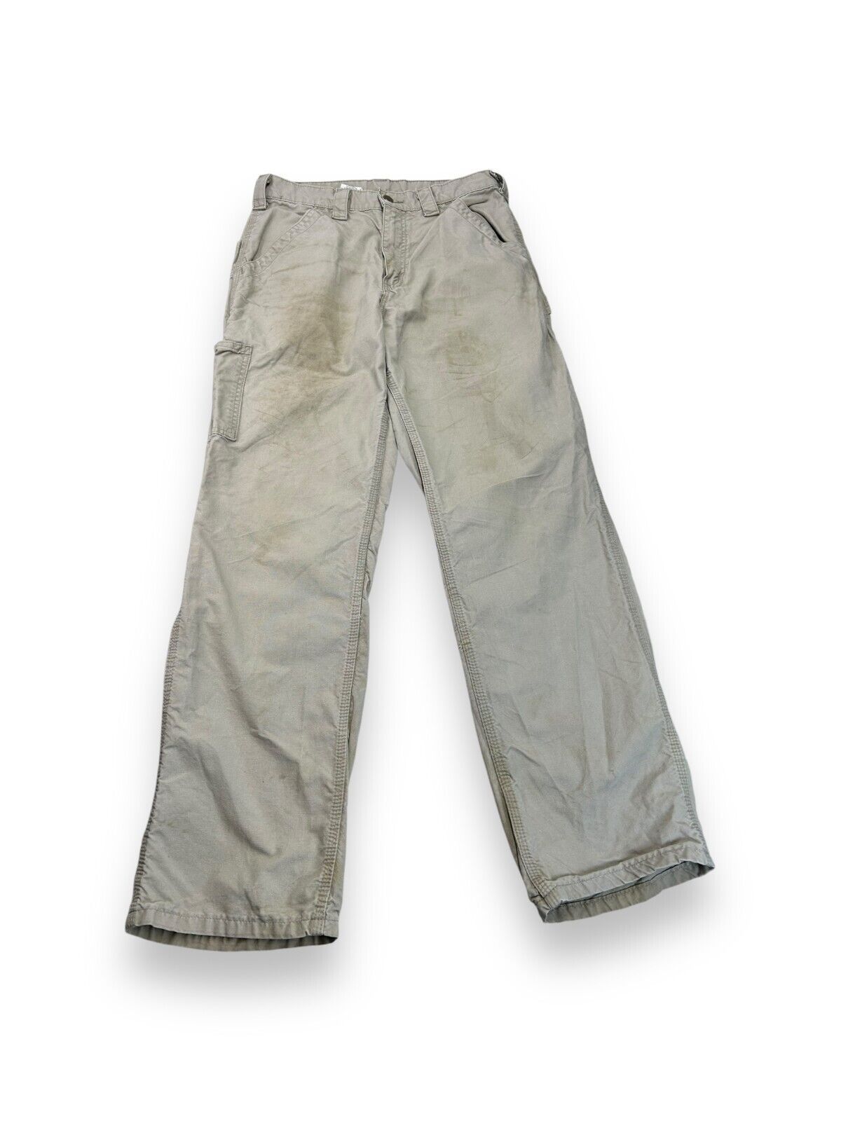 Vintage Carhartt Canvas Workwear Carpenter Pants Size 31W Tan
