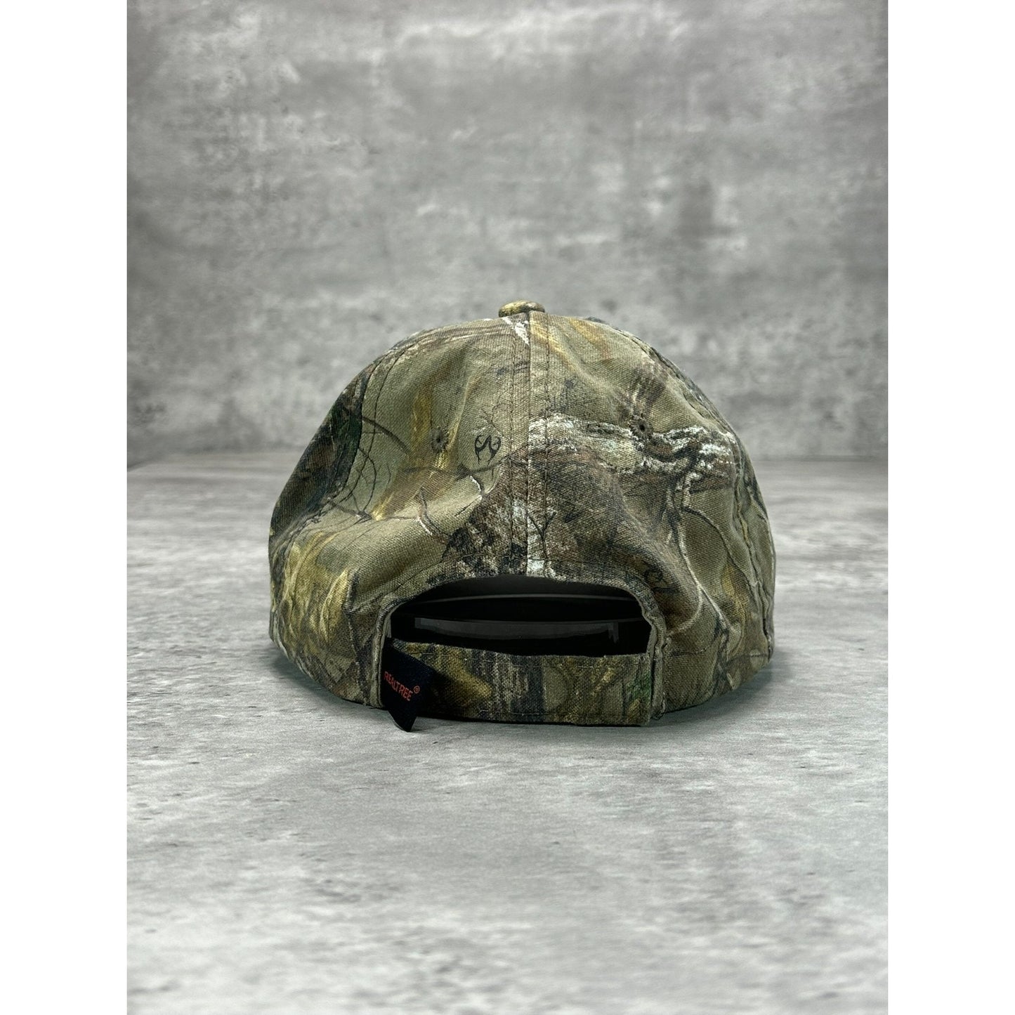 Vintage GTD Embroidered Logo Tree Camo Hunting Strapback Hat OSFA