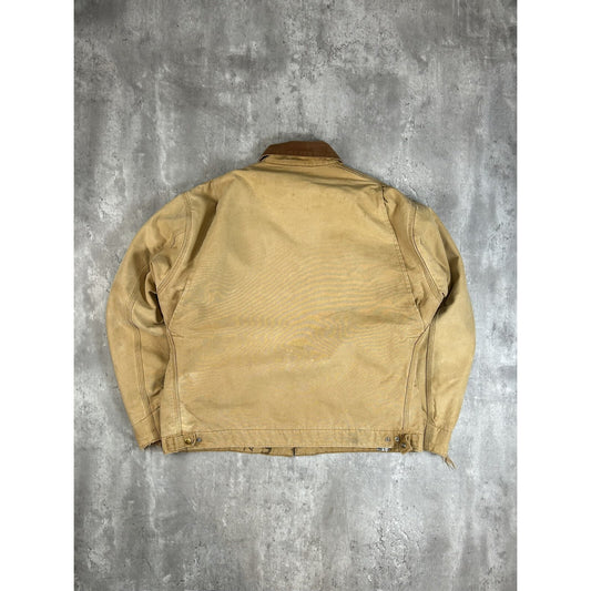 Vintage 90s Carhartt Blanket Lined Canvas Workwear Detroit Jacket Size XL