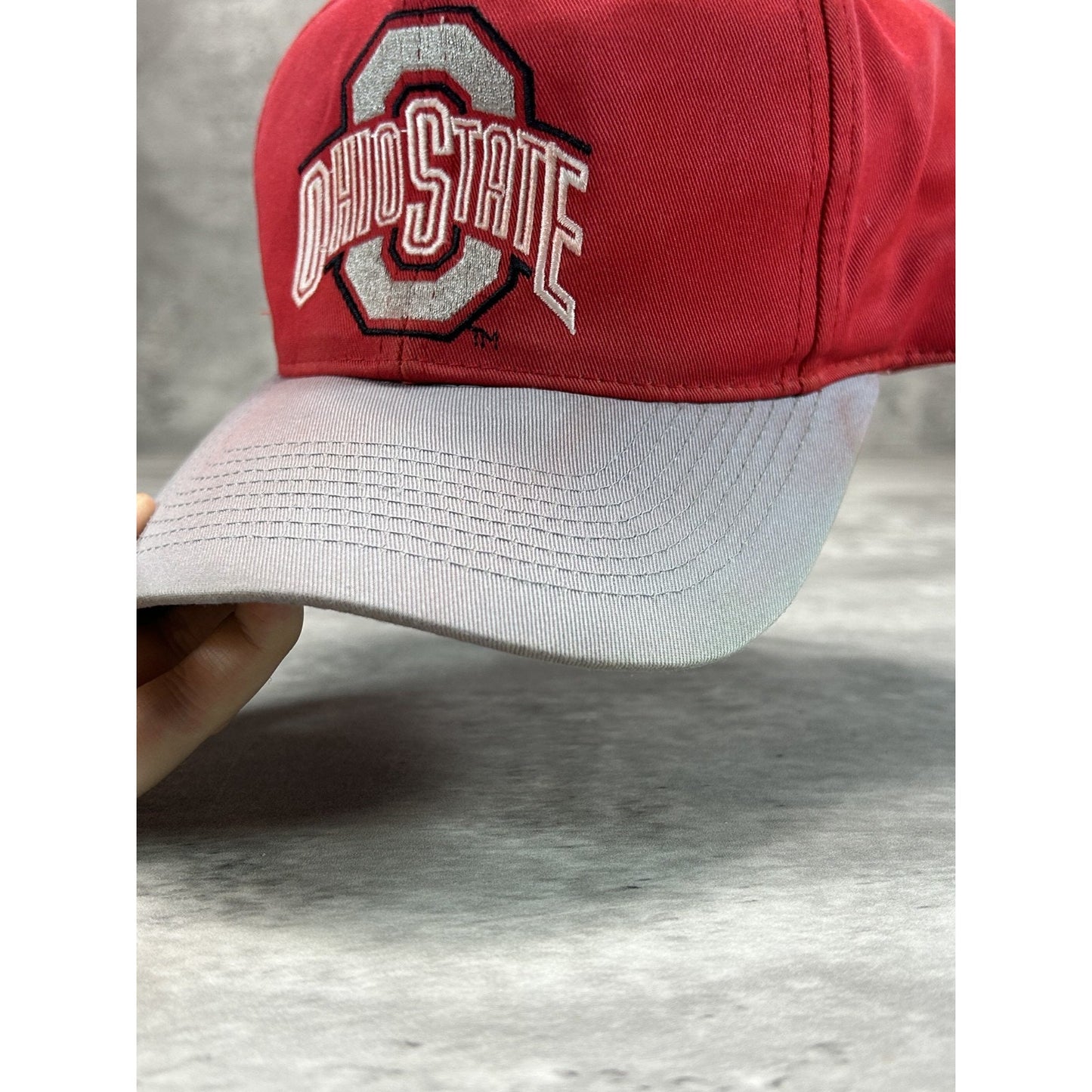 Vintage 90s Ohio State Buckeyes NCAA Embroidered Logo Snapback Hat OSFA