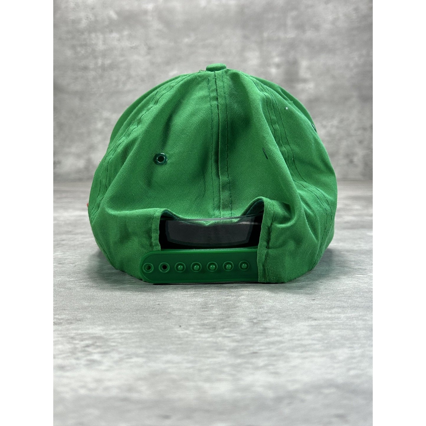 Vintage 90s Algonquin Embroidered Spellout Destination Snapback Hat OSFA Green