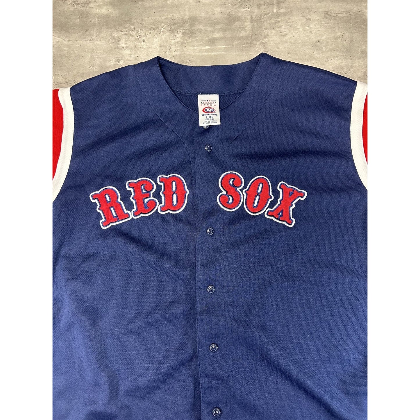 Vintage 2000s Boston Red Sox MLB Stitched Baseball Jersey Size Large
