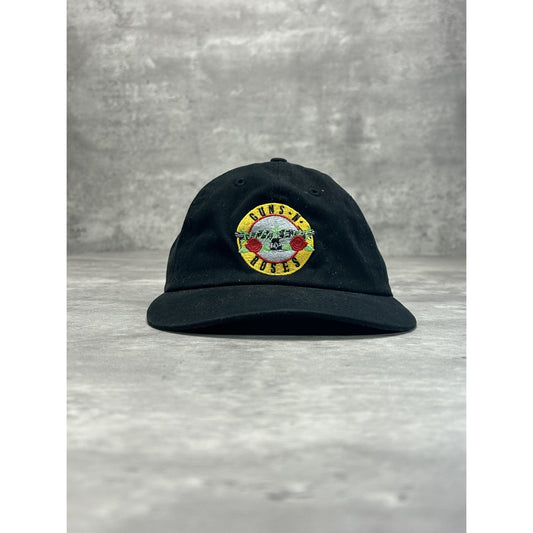 Vintage Guns And Roses Embroidered Logo Rock Music Strapback Hat OSFA