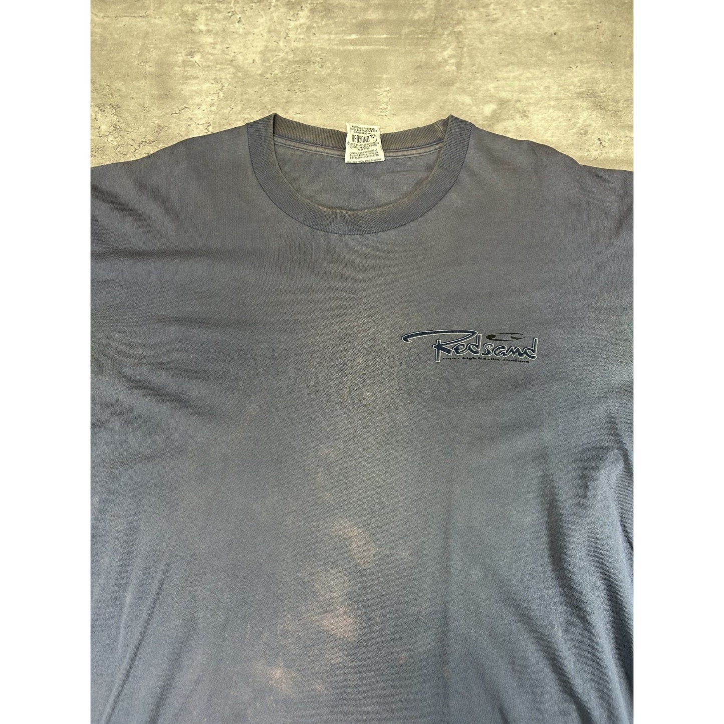 Vintage Y2K Redsand Surf Co Spellout Graphic Long Sleeve T-Shirt Size Large
