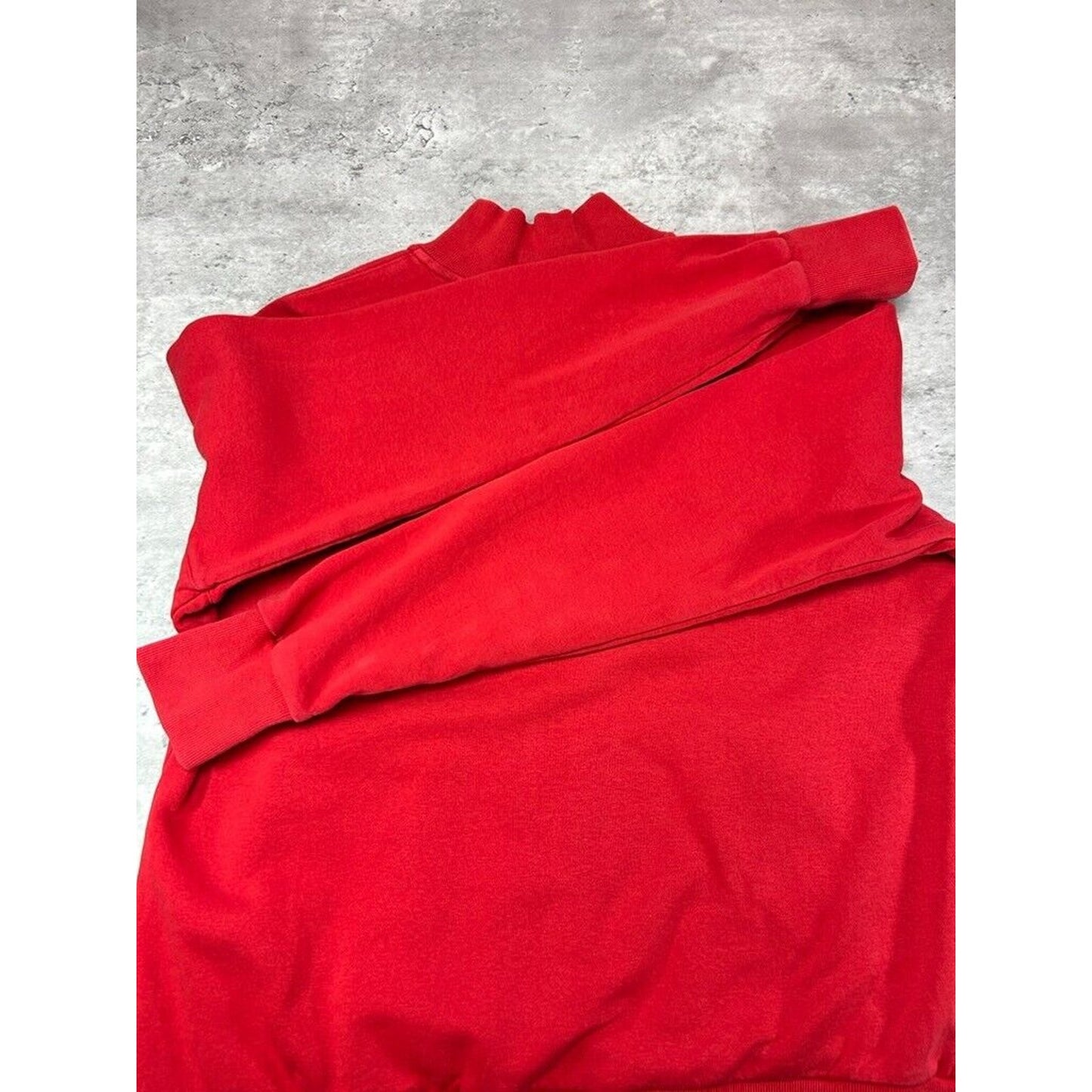 Vintage Y2K Womens Nike Embroidered Swoosh 1/2 Zip Sweatshirt Size XL Red