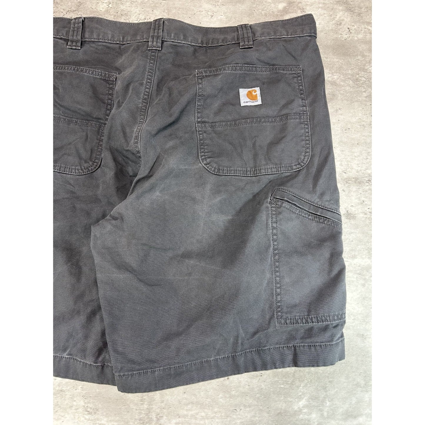 Carhartt Relaxed Fit Canvas Workwear Five Pocket Shorts Size 40 Gray