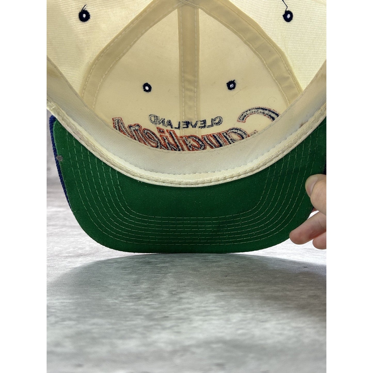 Vintage 90s Cleveland Cavaliers NBA Sports Specialties Script Snapback Hat OSFA