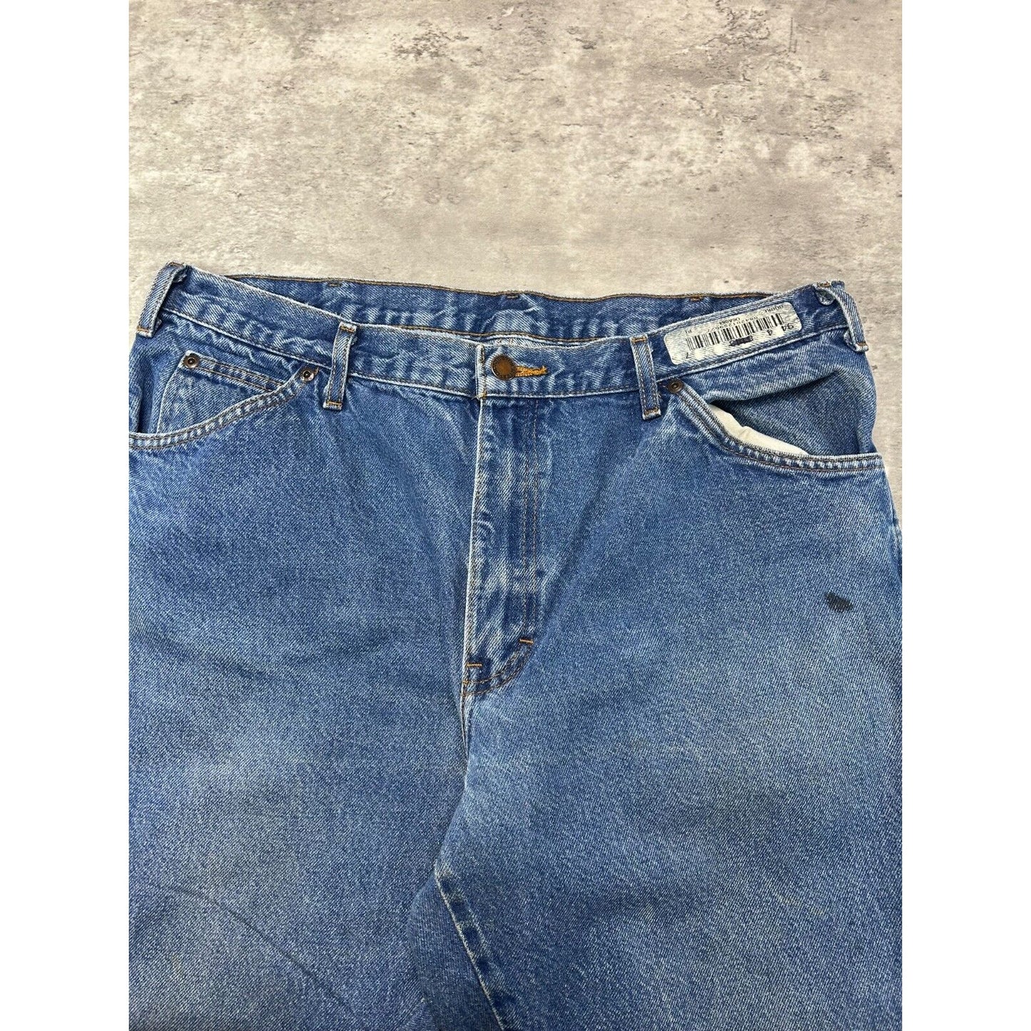 Dickies Dark Wash Denim Workwear Denim Pants Size 36 Blue