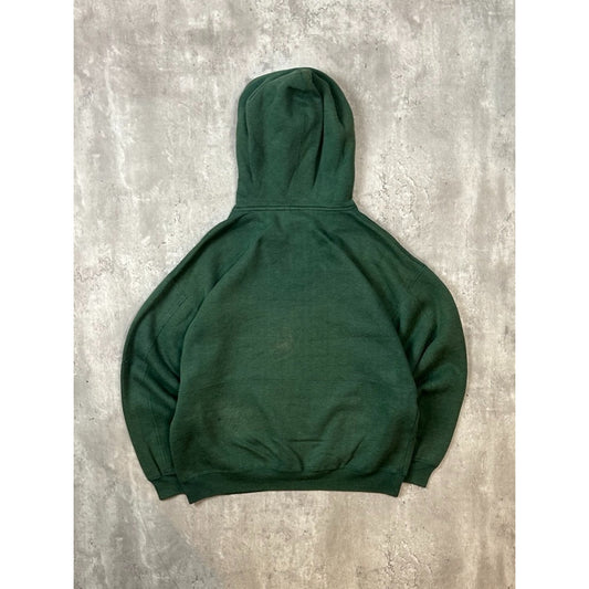 Vintage 90s Nore Dame Fighting Irish NCAA Embroidered Hooded Sweatshirt Size Med