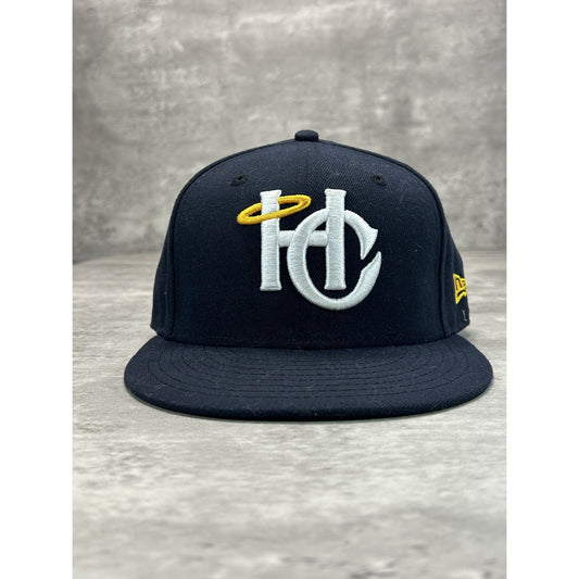 Charleston Riverdogs Milb Embroidered Logo Baseball Fitted Hat 7 1/2