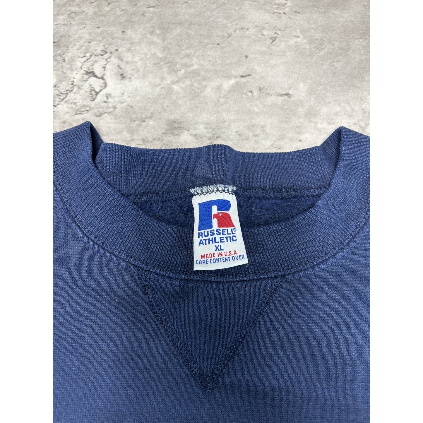 Vintage 90s UNC Tarheels NCAA Embroidered Spellout Sweatshirt Size XL Blue