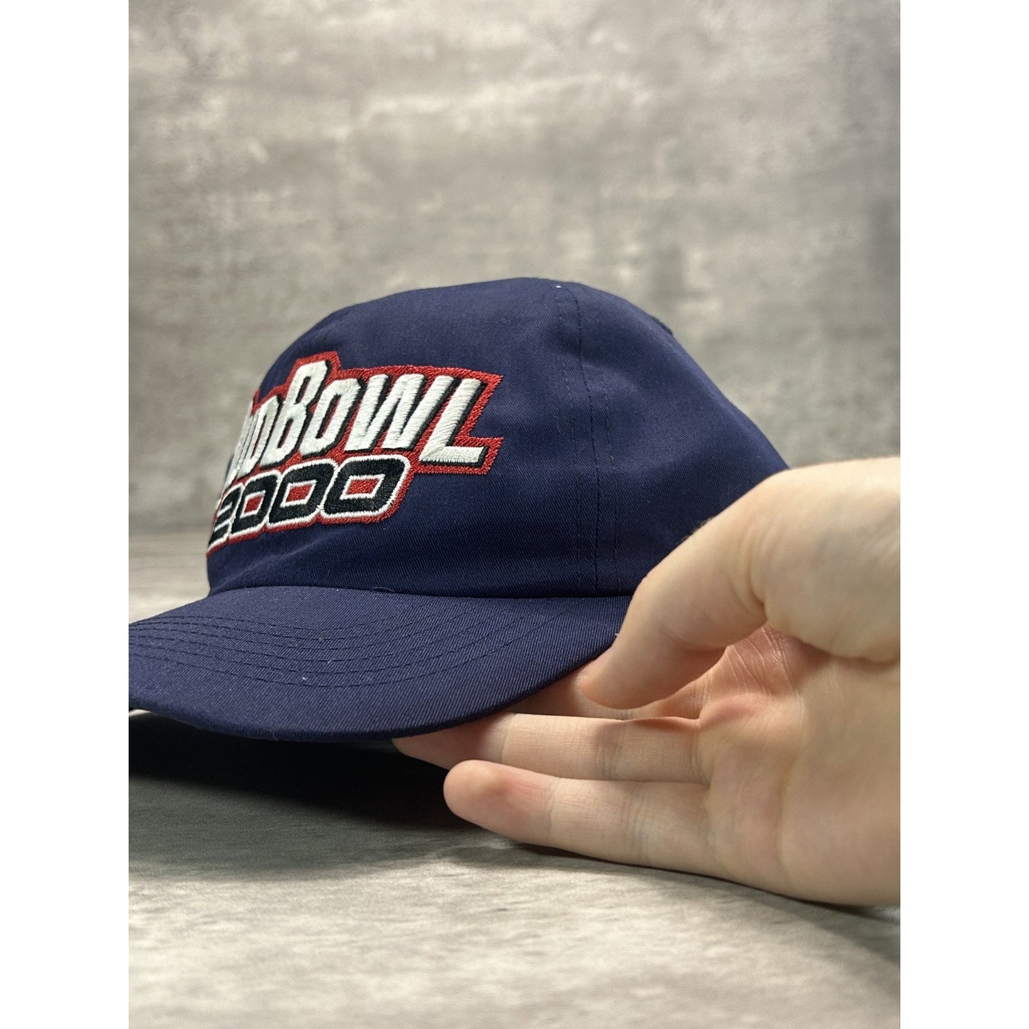 Vintage Bud Bowl 2000 Embroidered Spellout Football Snapback Hat OSFA