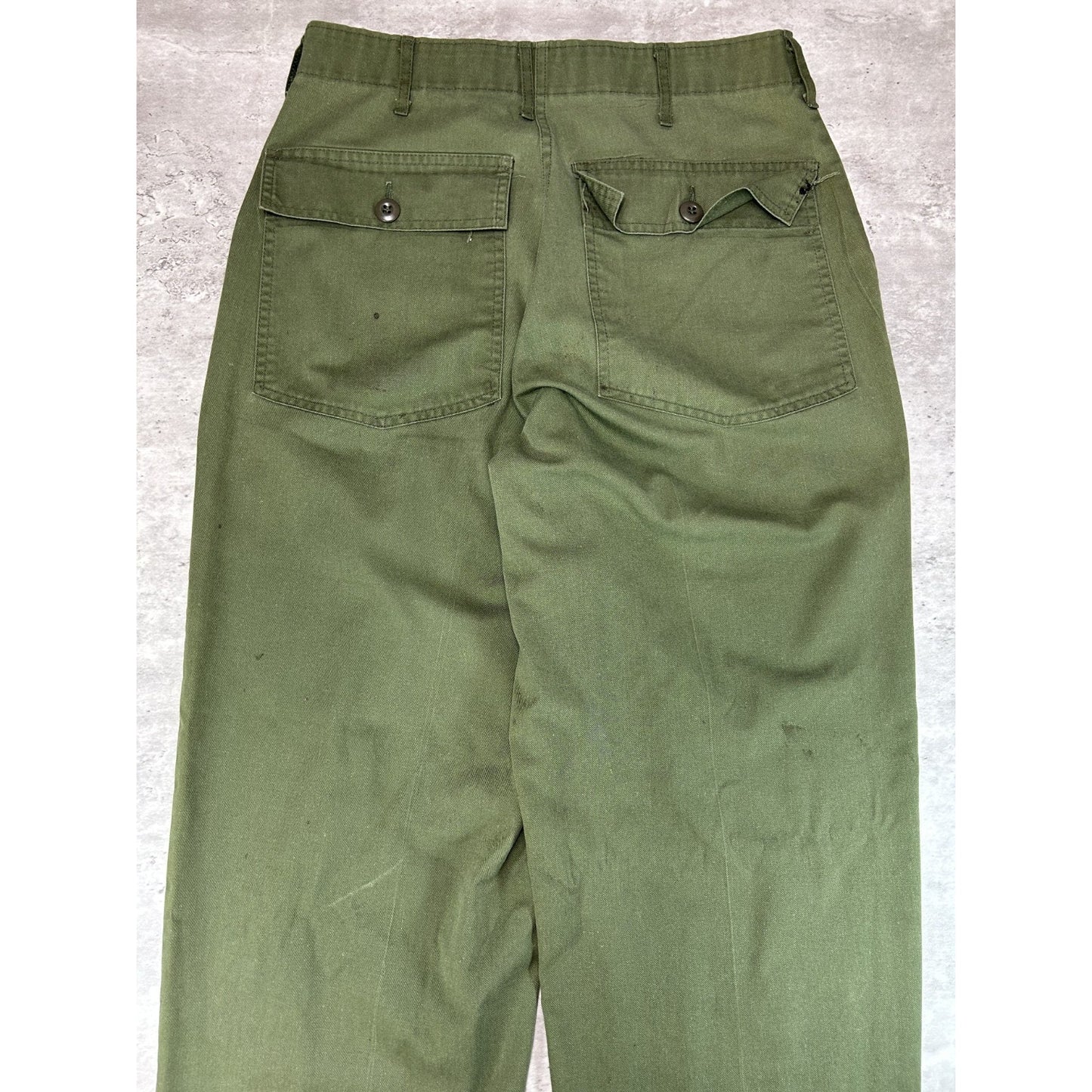 Vintage 80s/90s US Military OG-107 Trouser Style Pants Size 31 Green
