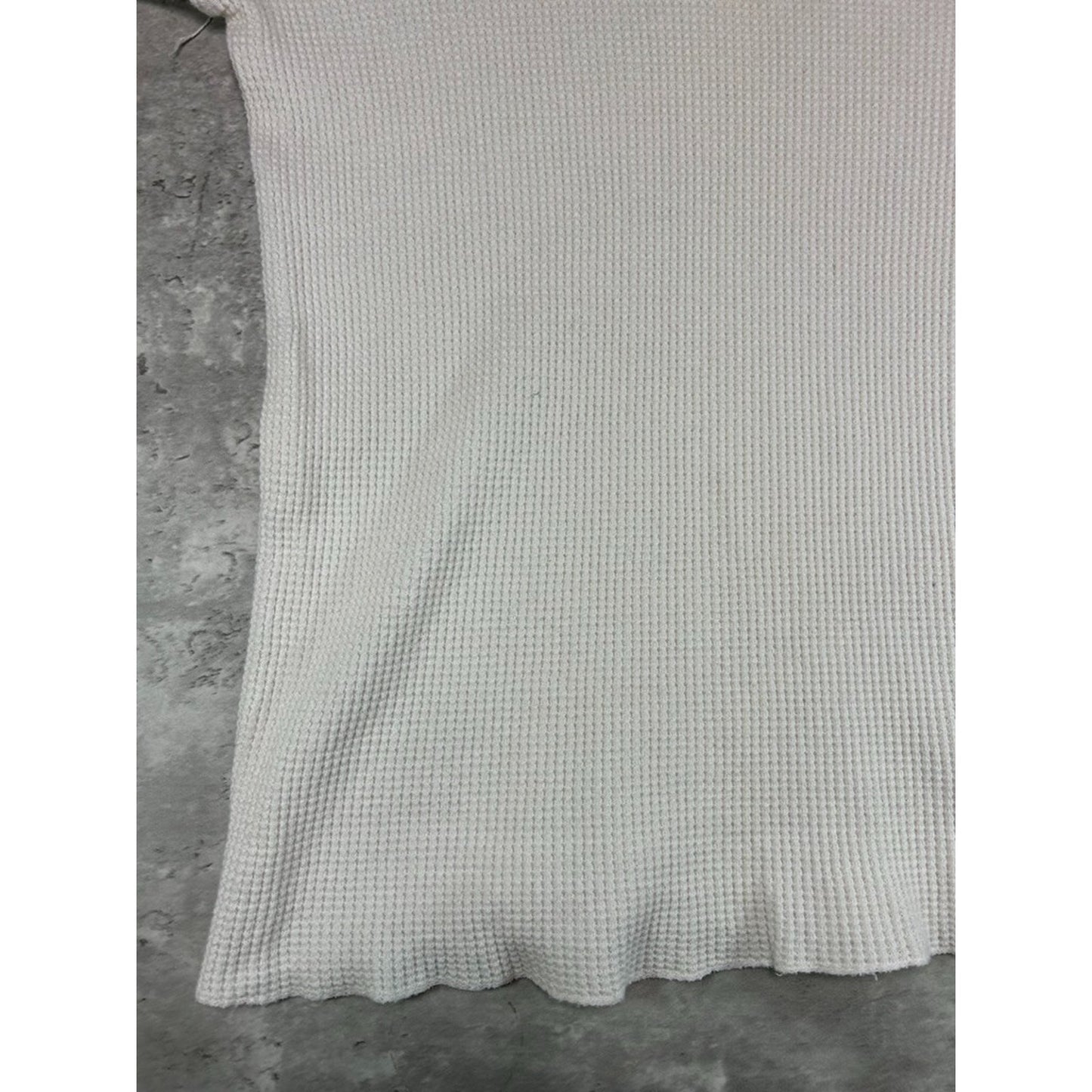Vintage 1960s Heathknit Thermal Print Long Sleeve T-Shirt Size Large
