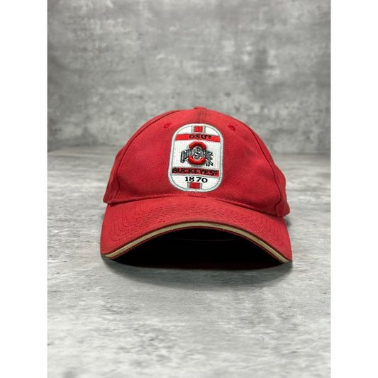 Vintage Ohio State Buckeyes NCAA Embroidered Logo Collegiate Strapback Hat OSFA
