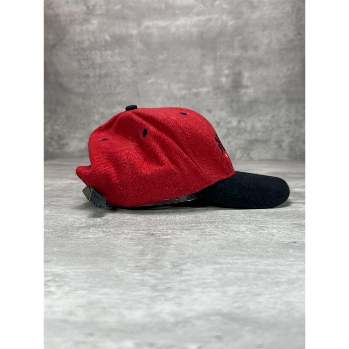 Vintage Bud Racing Team King Of Beers Embroidered Logo Strapback Hat OSFA