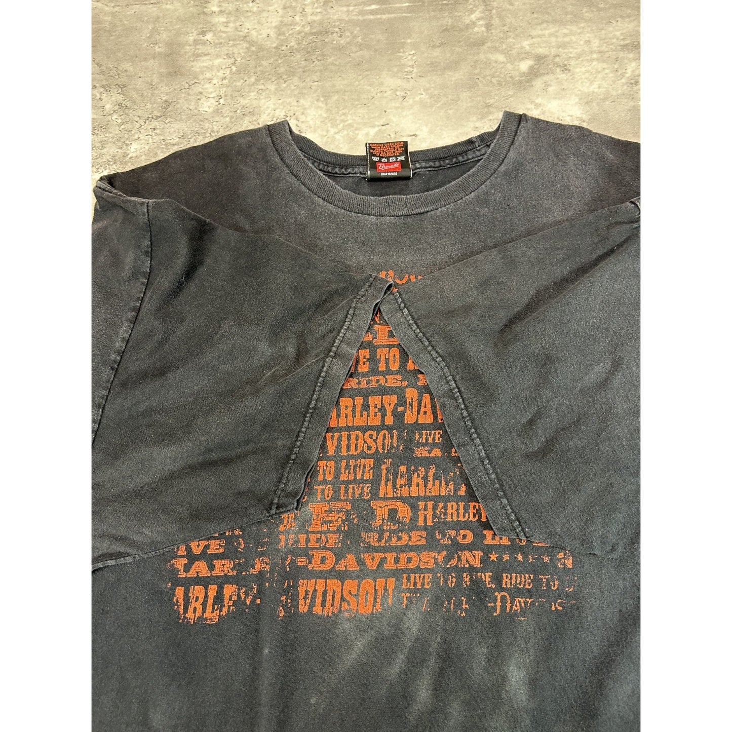 Harley Davidson Motorcycles Classic Logo Spellout Graphic T-Shirt Size 3XL