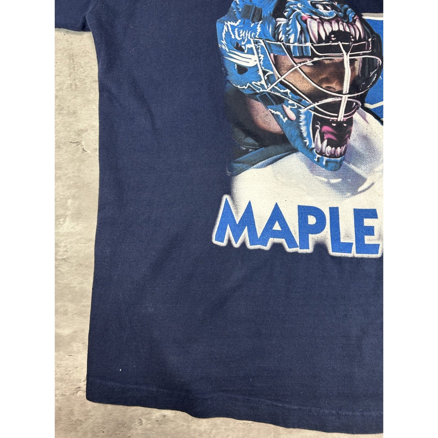 Vintage 90s Curtis Joseph Cujo #31 Toronto Maple Leafs NHL Player T-Shirt Large