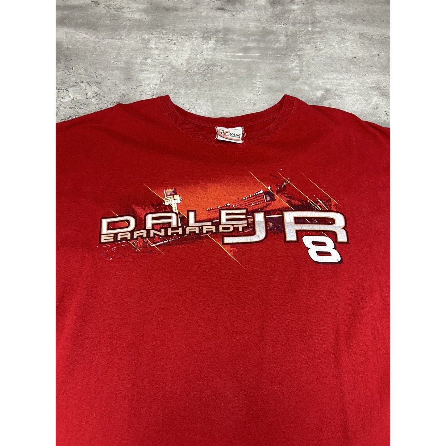 Vintage Dale Earnhardt Jr #8 Nascar Budweiser Spell Out T-Shirt Size XL Red