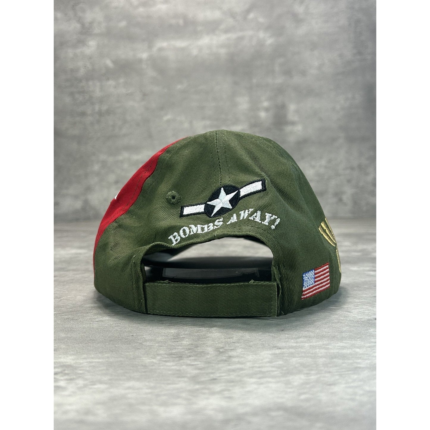 Vintage 90s B-17 War Plane US Air Force Embroidered Strapback Hat OSFA