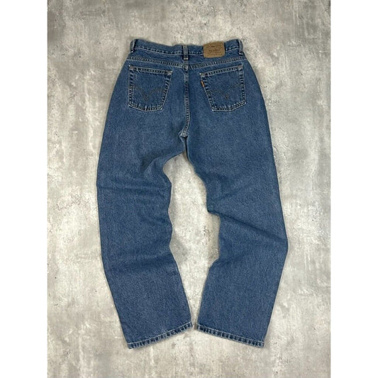Vintage 80s Levis Orange Tab Dark Wash Denim Pants Size 30 Blue