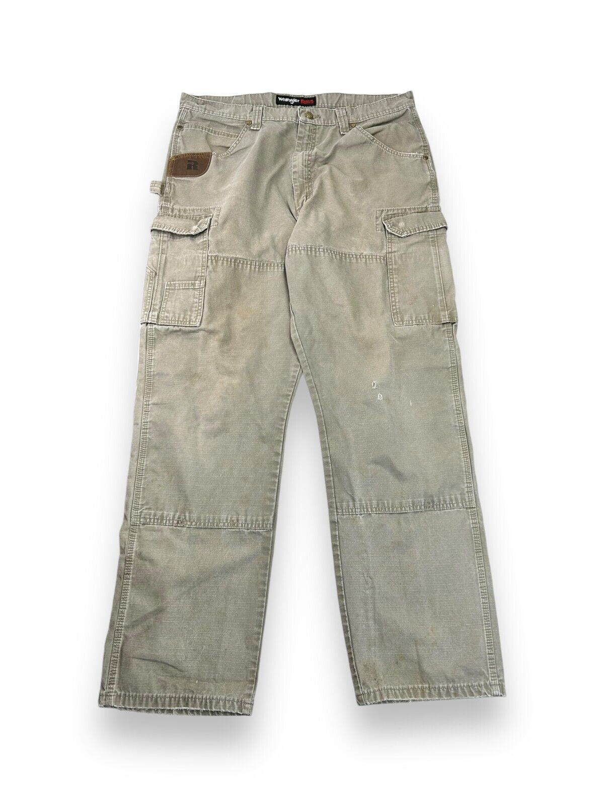 Vintage Wrangler Riggs Ripstop Canvas Workwear Cargo Pants Size 38W