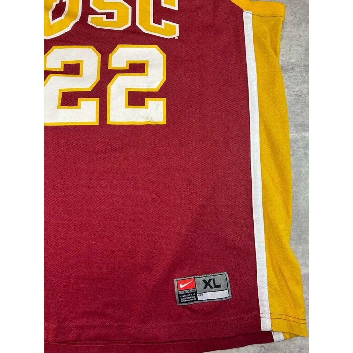 Vintage USC Trojans NCAA #22 Collegiate Nike Basketball Jersey Size XL