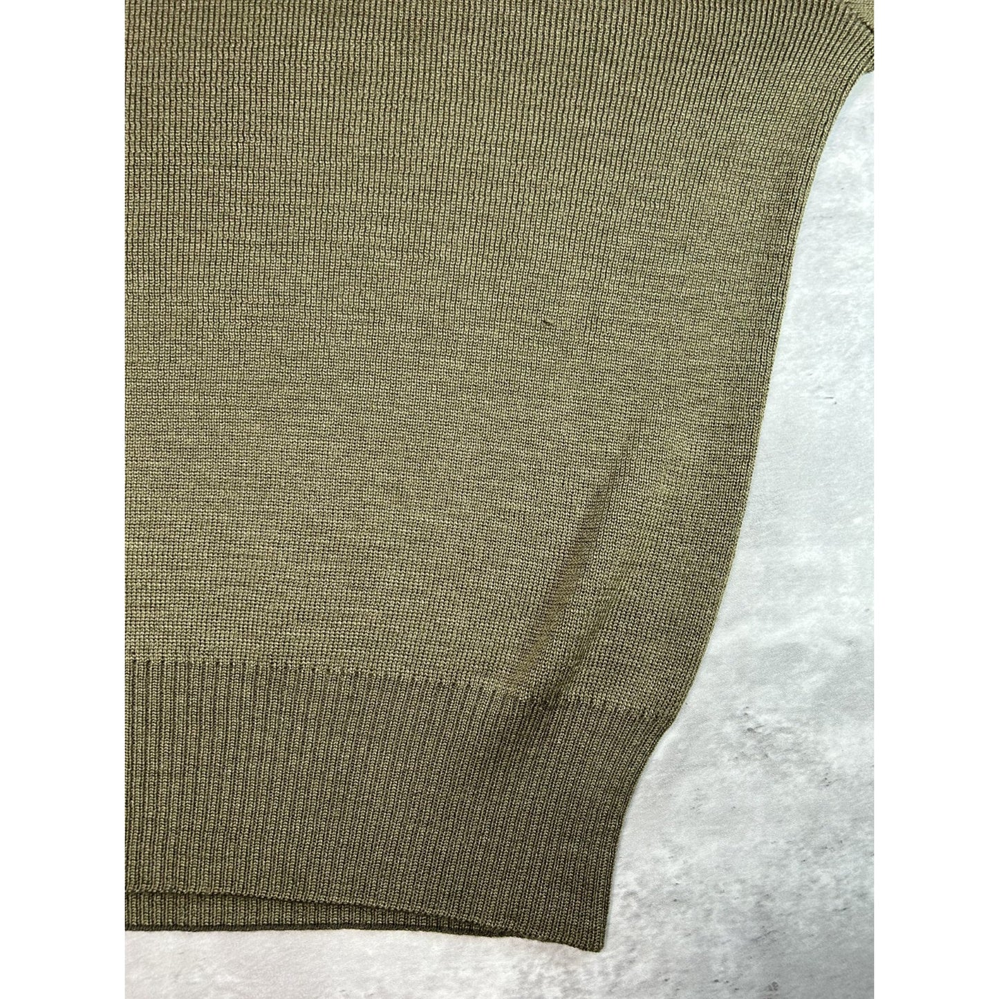 Vintage 80s/90s US Military Pullover Knit Sweater Size XL Green