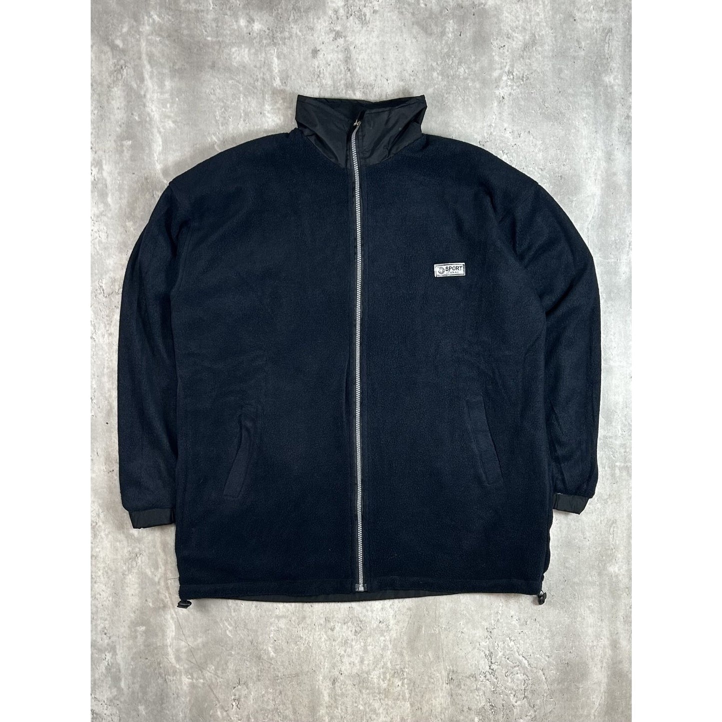 Vintage Y2K Fubu Embroidered Full Zip Hooded Nylon Long Jacket Size XXL