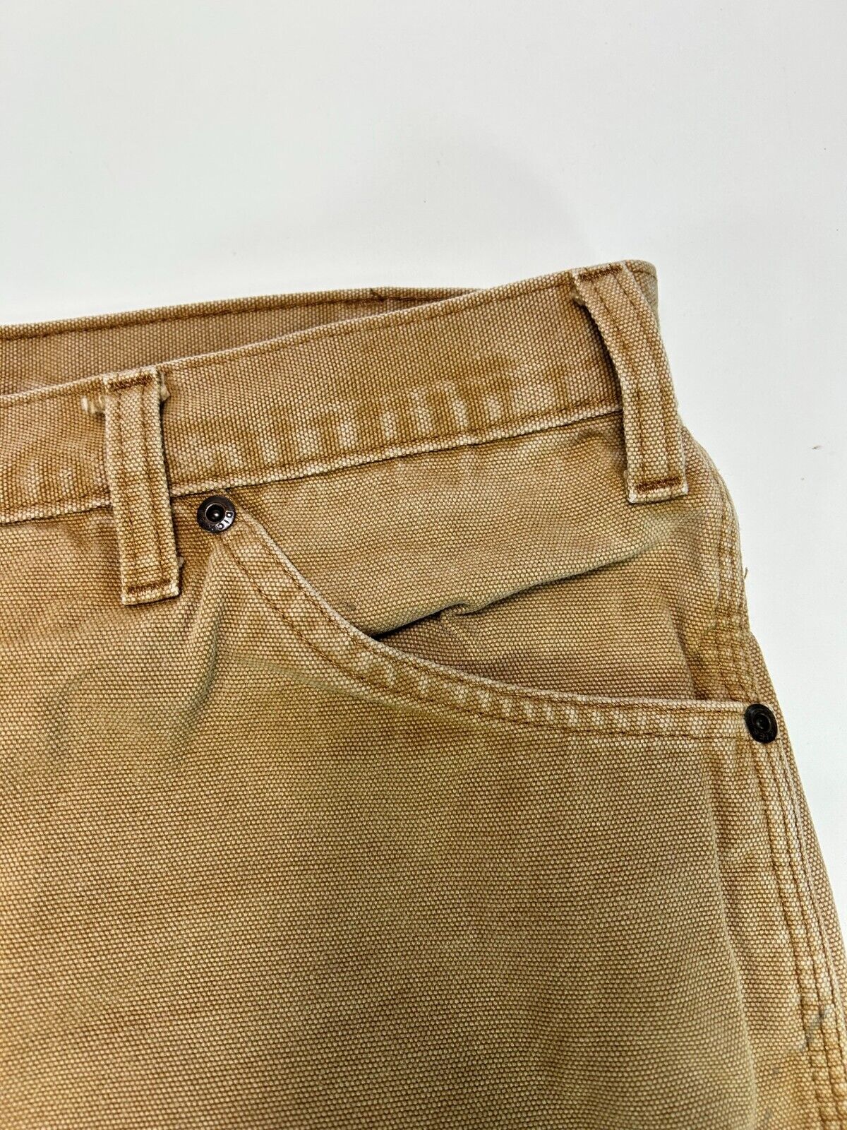 Vintage Dickies Canvas Work Wear Carpenter Pants Size 40W Beige