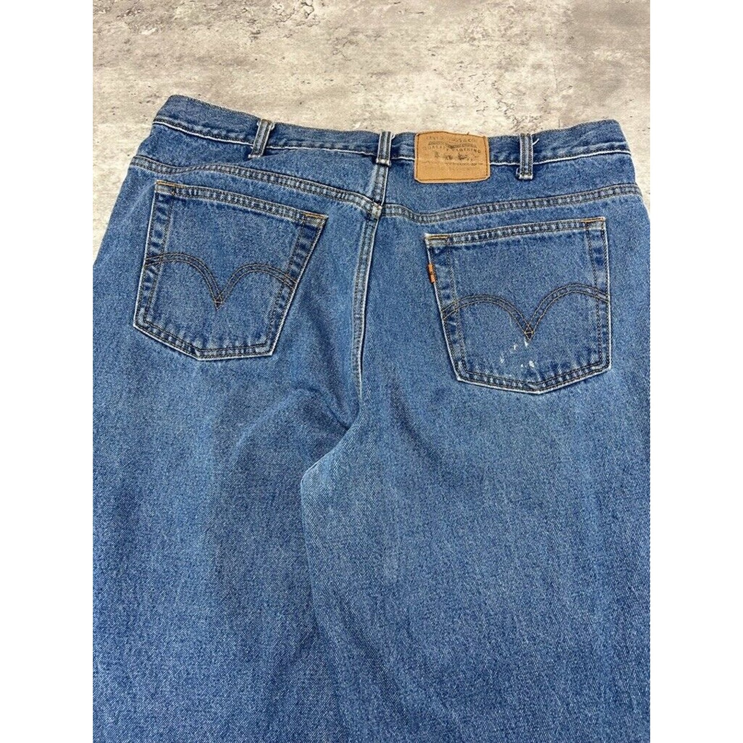 Vintage 80s/90s Levis Orange Tab Medium Wash Denim Pants Size 37 Blue