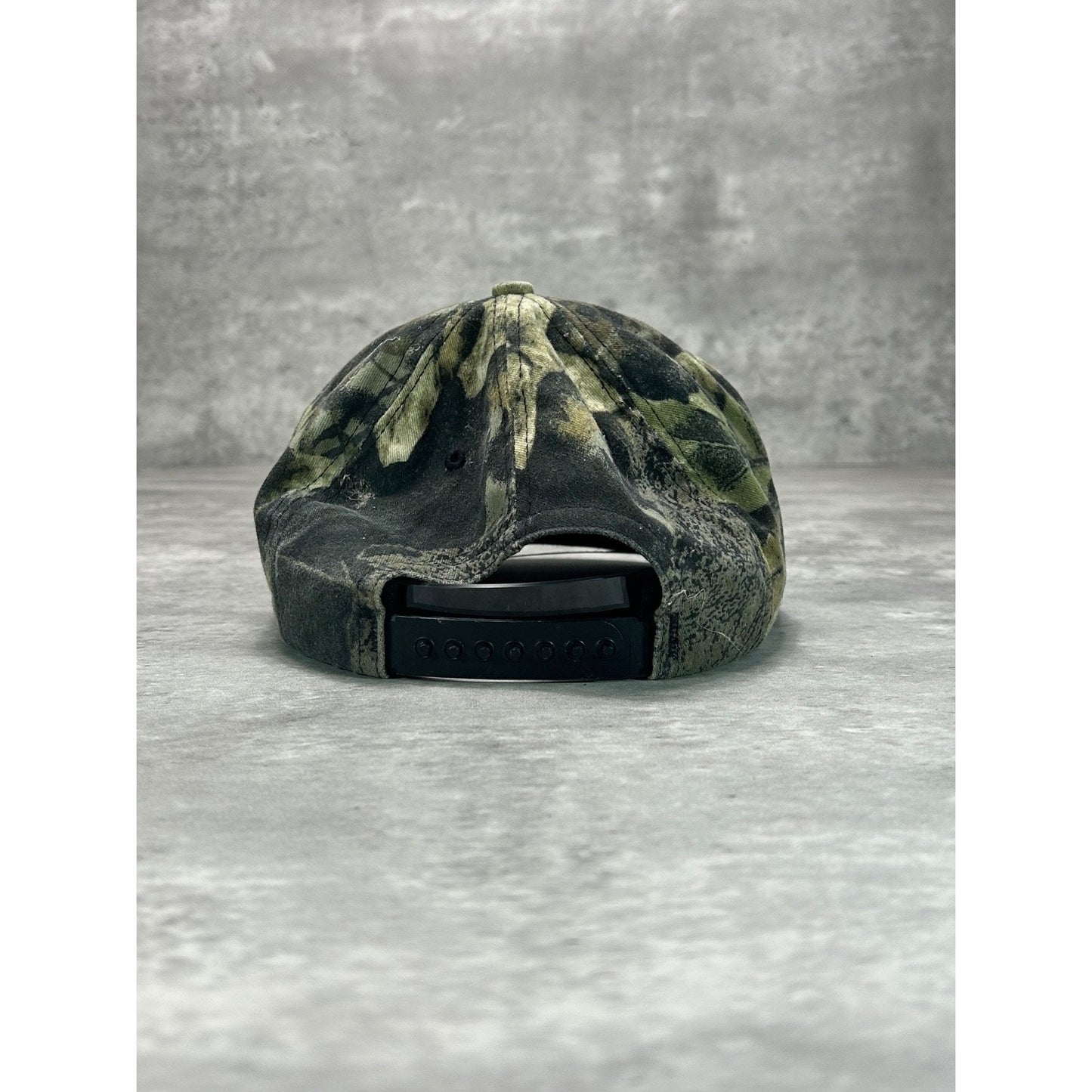 Vintage 90s Cabela Tree Camo Hunting Snapback Hat OSFA
