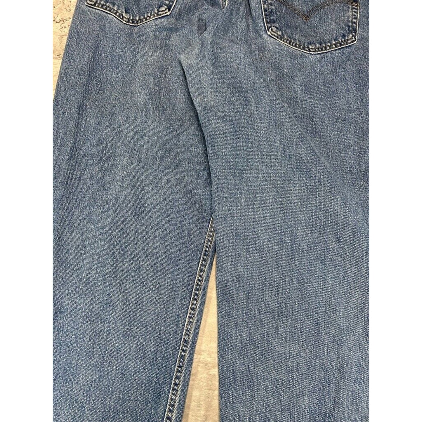 Vintage 90s Levis 550 Red Tab Medium Wash Denim Pants Size 38 Blue