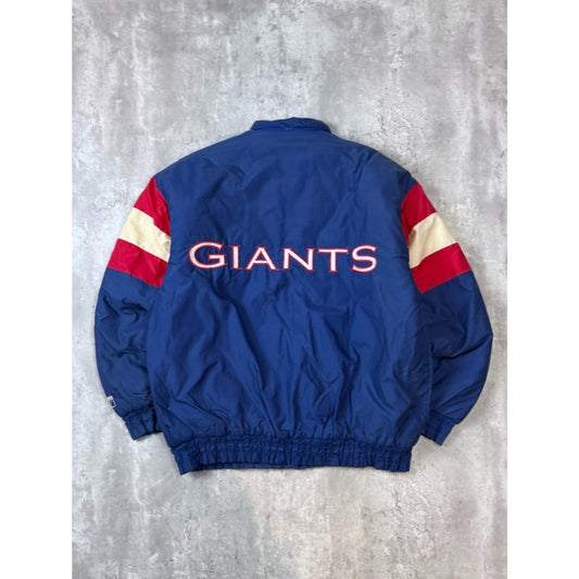 Vintage 90s New York Giants NFL Insulated Full Zip Football Jacket Size Large