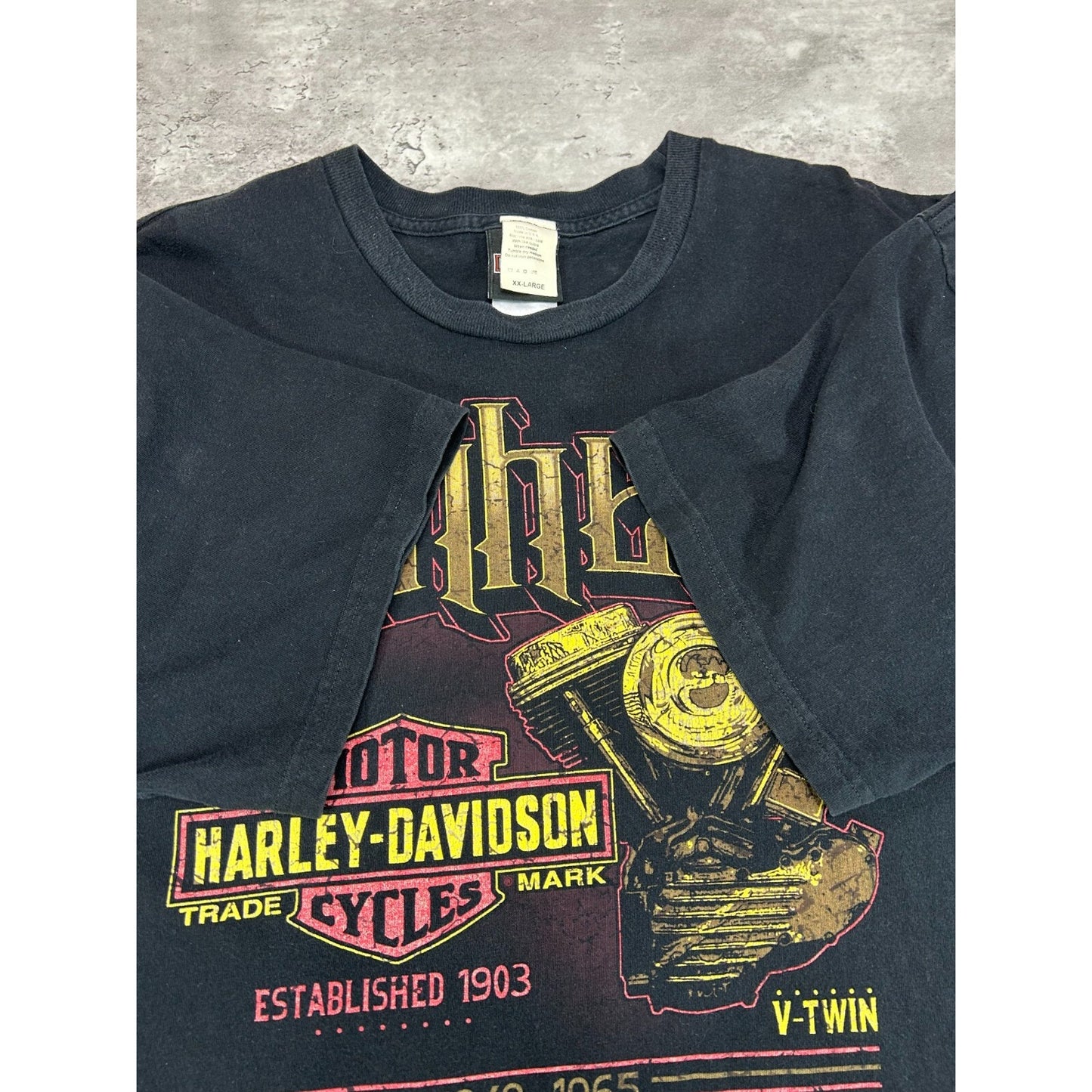 Harley Davidson Motorcycles Panhead Engine Graphic T-Shirt Size XXL