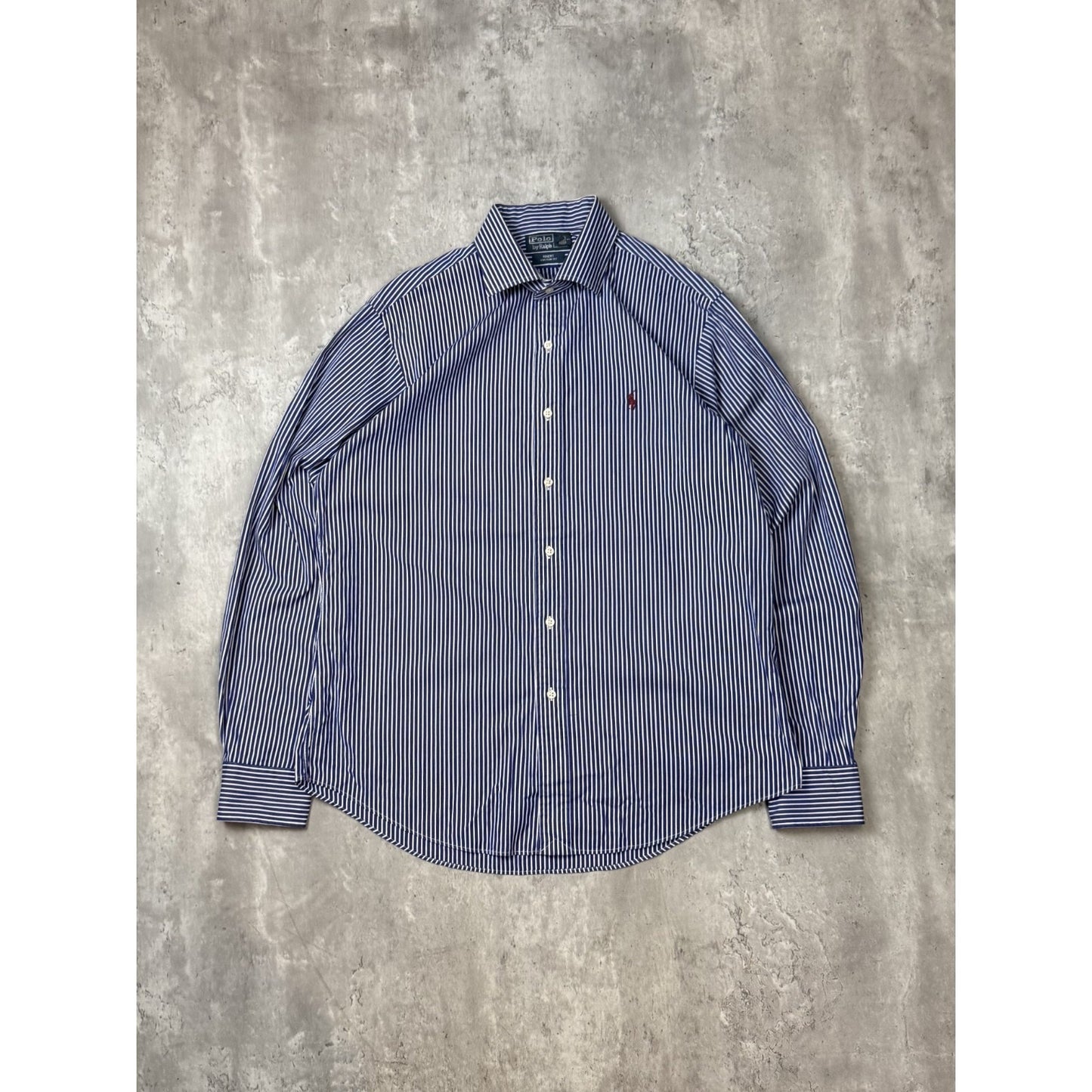Vintage Polo Ralph Lauren Striped Print Long Sleeve Button Up Shirt Size XL