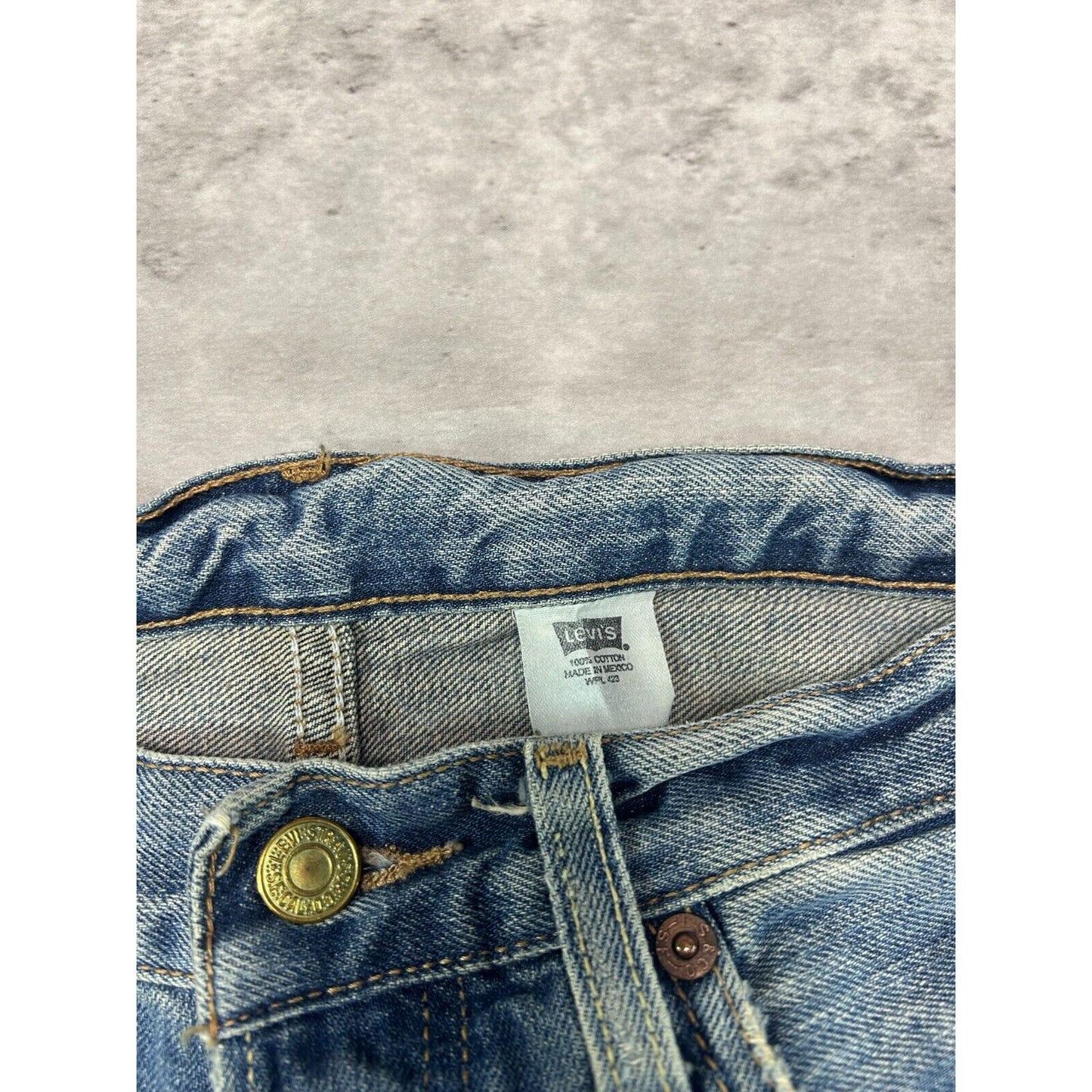 Vintage 90s Levis 501 Red Tab XX Medium Wash Denim Pants Size 32 Blue