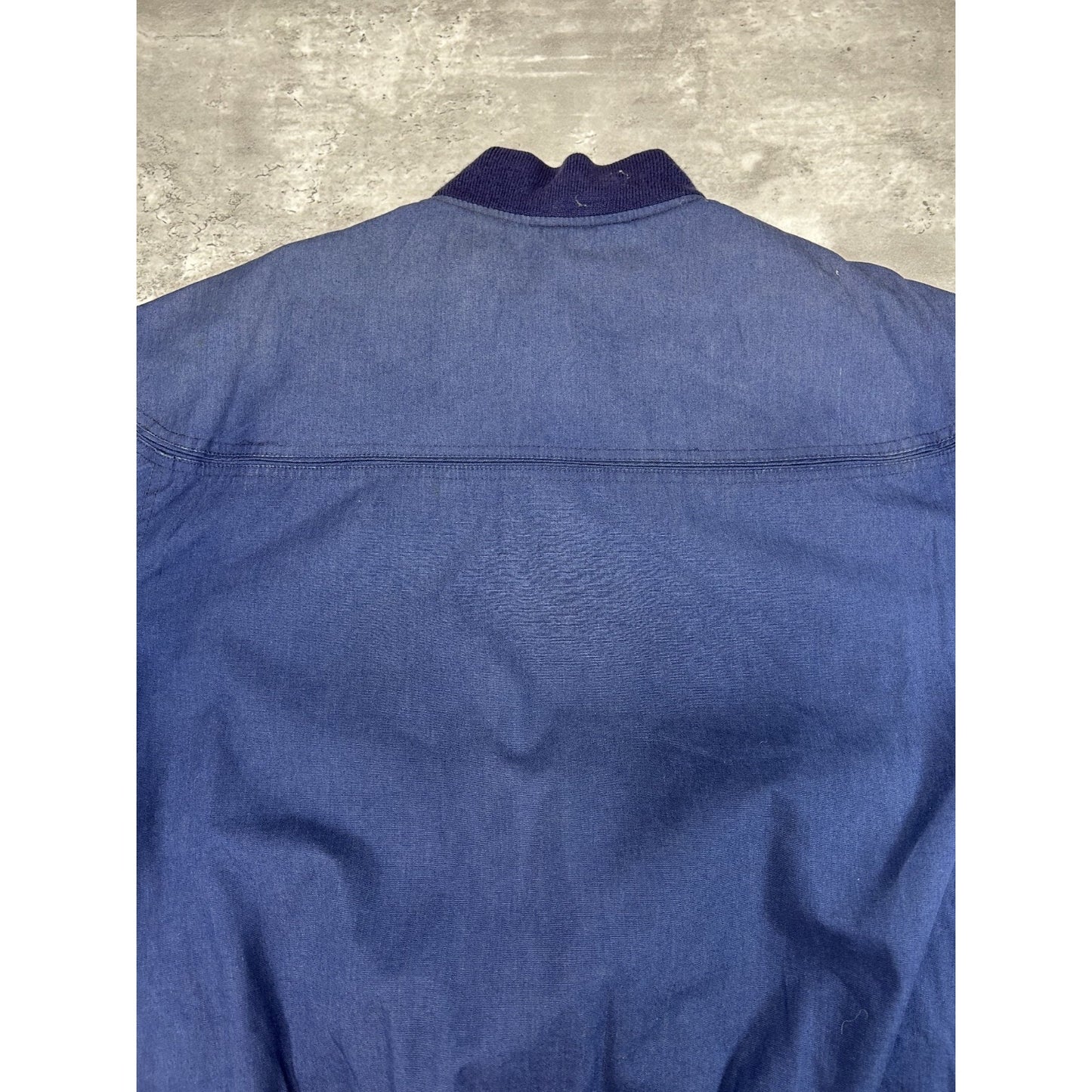Vintage 90s Arnold Palmer Lightweight Full Zip Bomber Jacket Sz Large Navy Blue