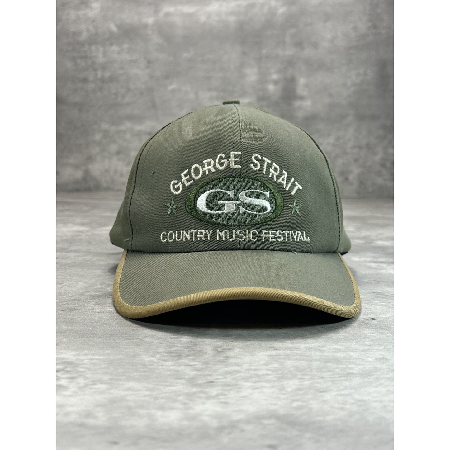 Vintage 90s George Strait Country Music Festival Embroidered Strapback Hat OSFA
