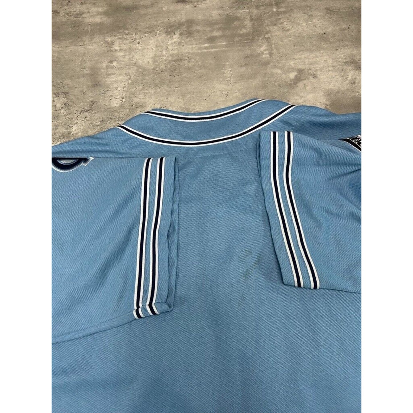 Vintage UNC Tarheels NCAA Tailsweep Script Spell Out Baseball Jersey Size XL