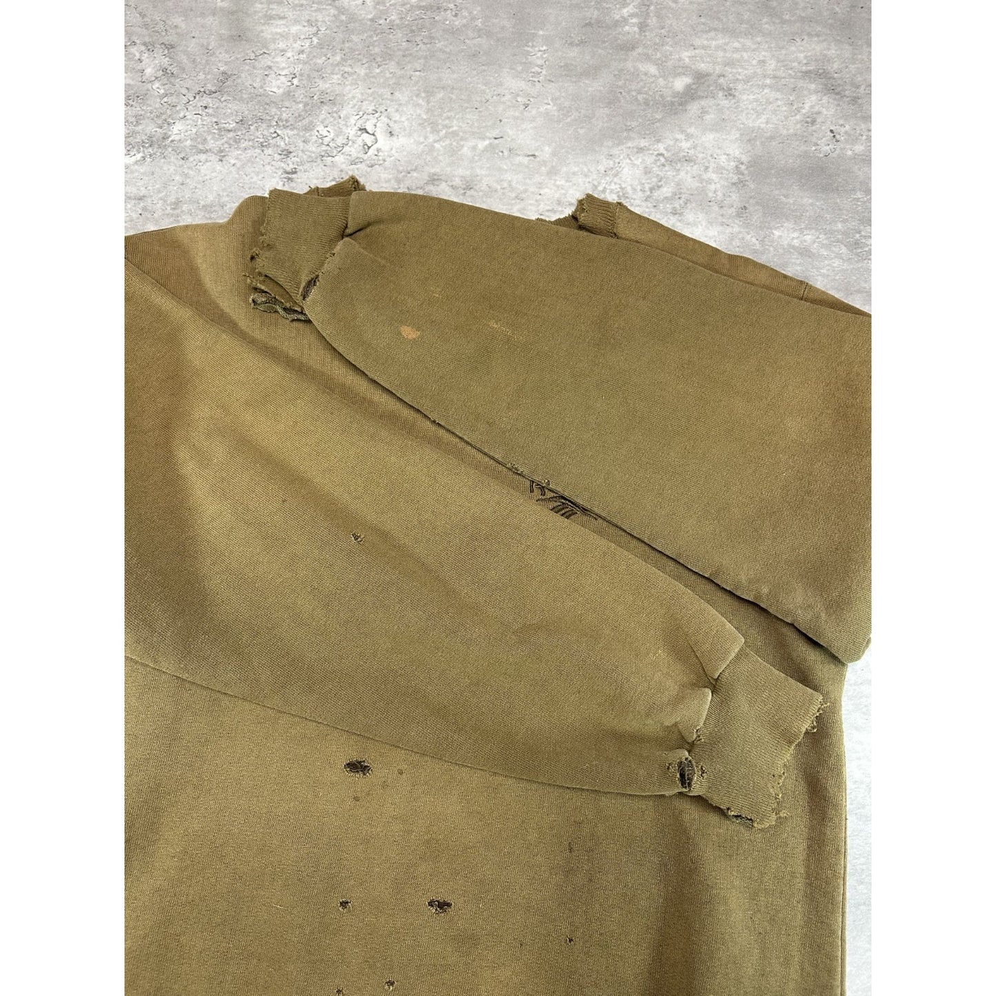 Vintage 90s Reebok Distressed Tonal Embroidered Logo Sweatshirt Size Medium