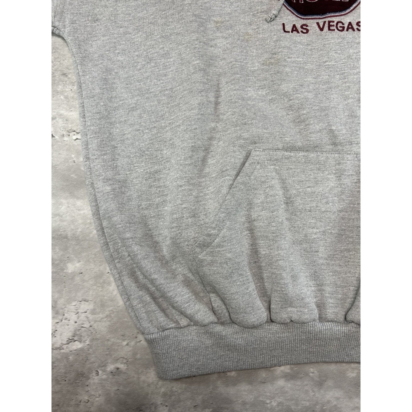 Vintage Hard Rock Cafe Las Vegas Hooded Destination Sweatshirt Size Small Gray
